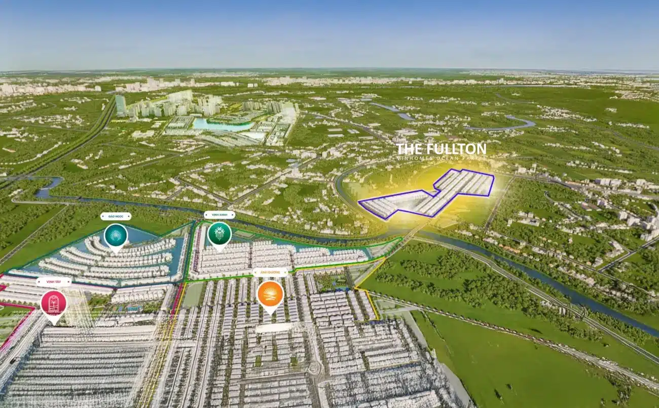 Khu đô thị The Fullton tại Vinhomes Ocean Park 3 – Không gian sống chiến lược và đẳng cấp.