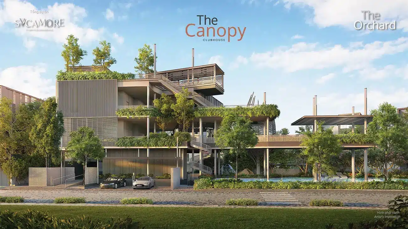 Nhà câu lạc bộ The Canopy tại The Fullton mang đến không gian sống hiện đại và đẳng cấp.