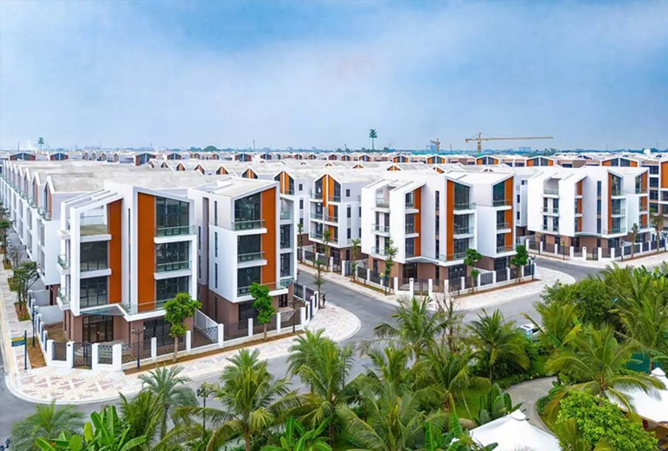 Phối cảnh tổng thể dự án The Fullton tại Vinhomes Ocean Park 3, mang đến không gian sống đẳng cấp và hiện đại.