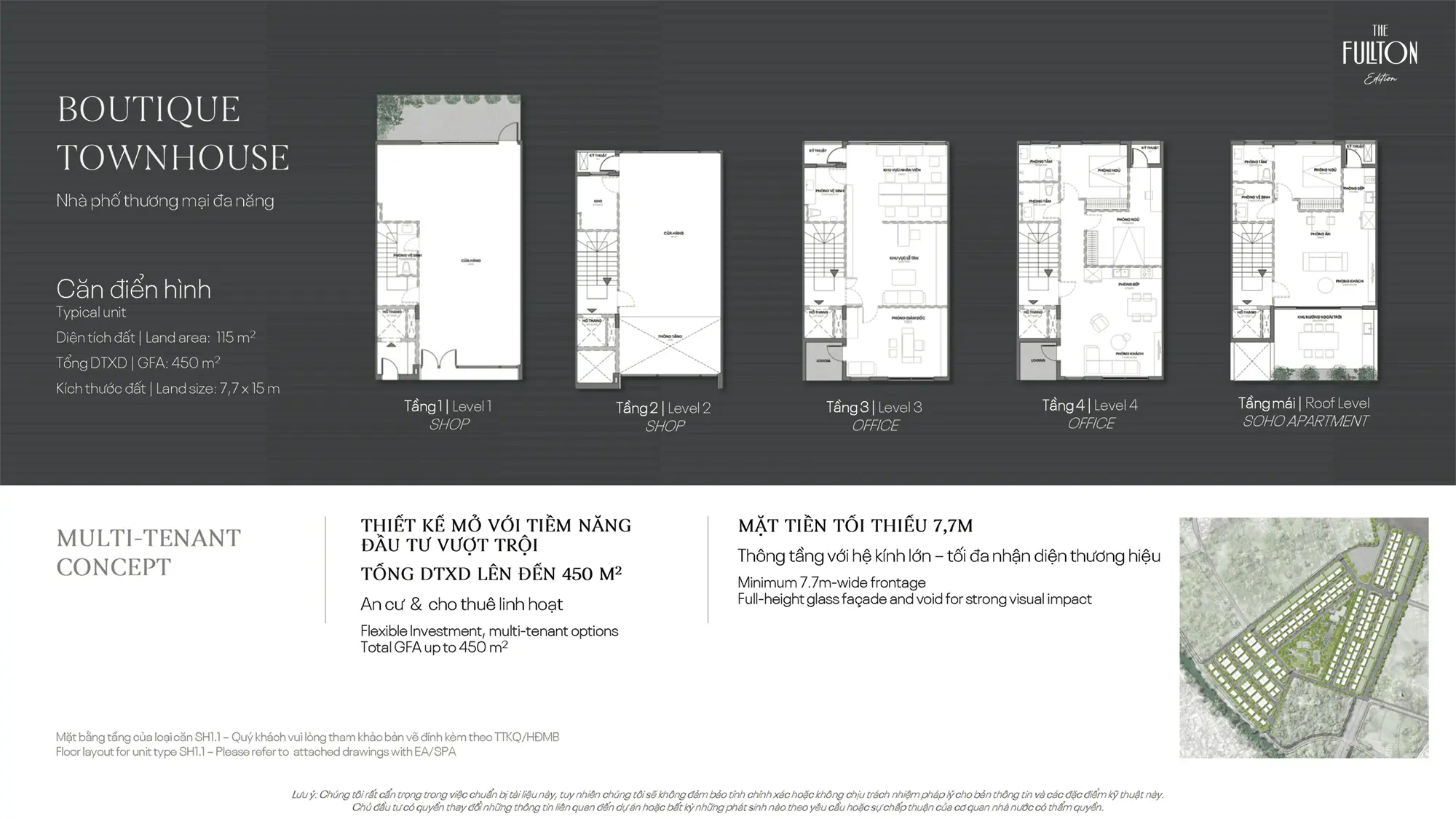 Layout thiết kế điển hình Boutique Townhouse, phân khu The Fullton Edition thuộc dự án The Fullton Layout thiết kế điển hình Boutique Townhouse, phân khu The Fullton Edition thuộc dự án The Fullton