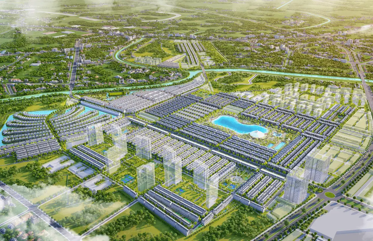 Khu đô thị phía Đông Hà Nội với các dự án biệt thự cao cấp: The Fullton, Ecopark và Vinhomes Ocean Park.