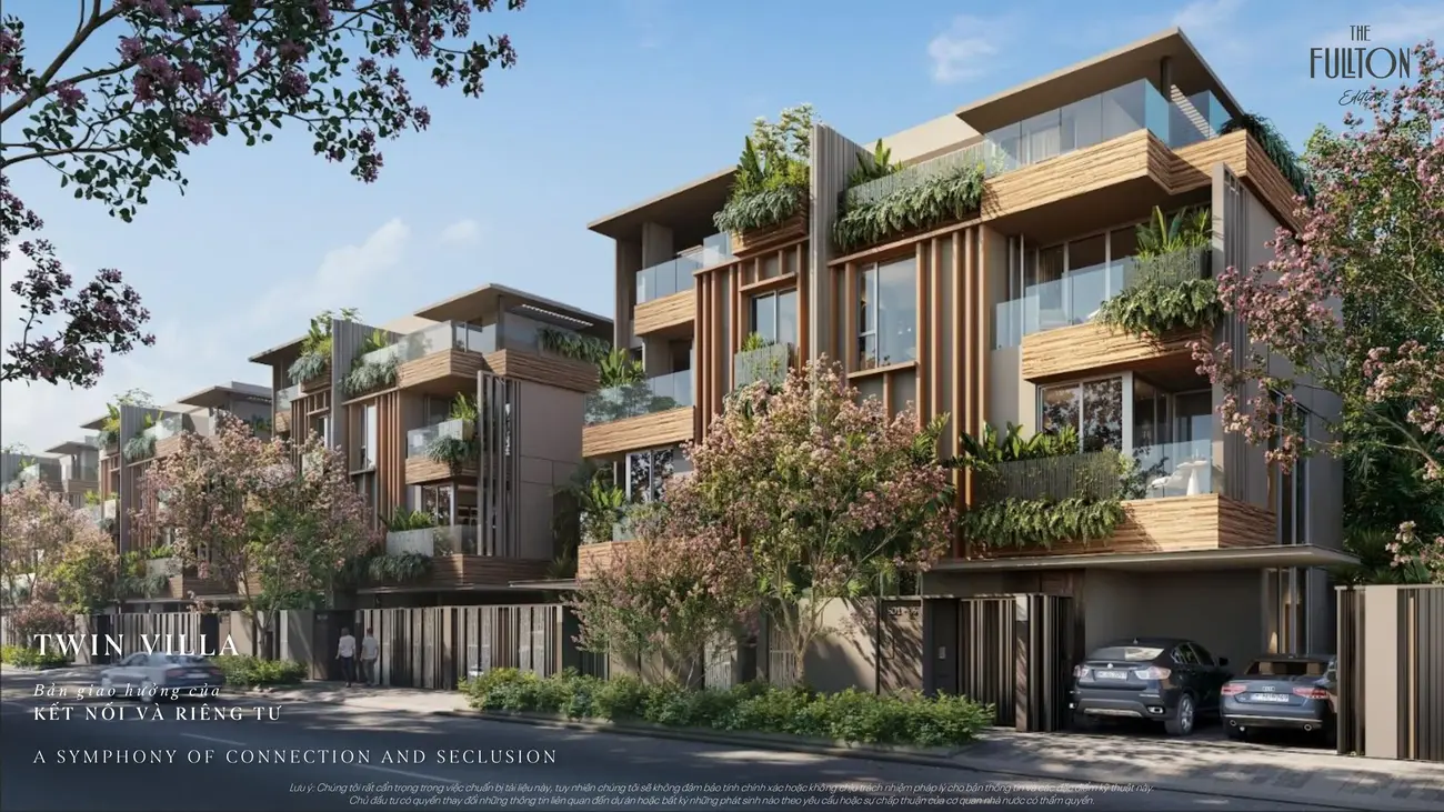 Biệt thự song lập tại The Fullton với thiết kế hiện đại, tích hợp công nghệ smarthome và không gian sống đẳng cấp.